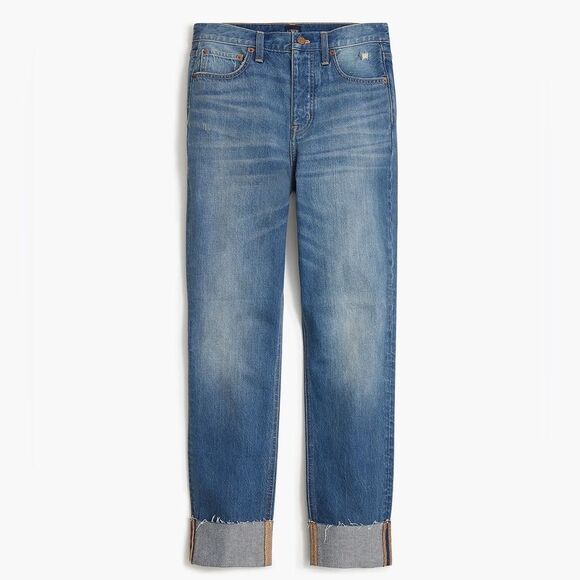 J Crew Factory Premium Edition High Rise Straight Jeans Size 29 - Picture 1 of 9